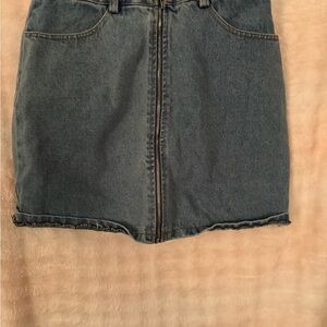 Wild Honey Blue Denim Mini Skirt